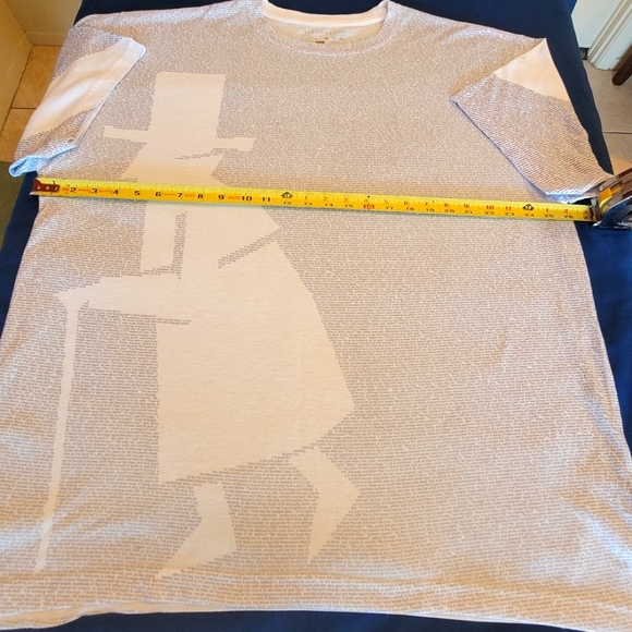 Litographs Unisex Tee Size XXXL "A Christmas Carol" Gray & White NWOT - Picture 4 of 7